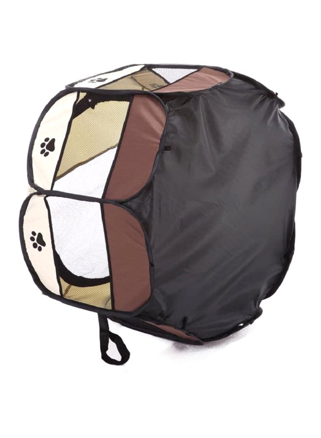Bluelans - Portable Outdoor Octangle Pet Tent Beige/Brown - Image 1
