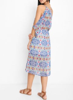 FOREVER 21 Cold Shoulder Midi Dress Multicolour  - Image 2