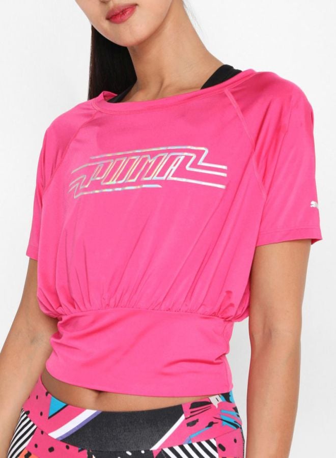 PUMA On The Brink T-Shirt Fuchsia Purple - Image 1