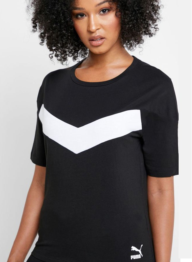 PUMA XTG Colourblock T-shirt Black/White - Image 4