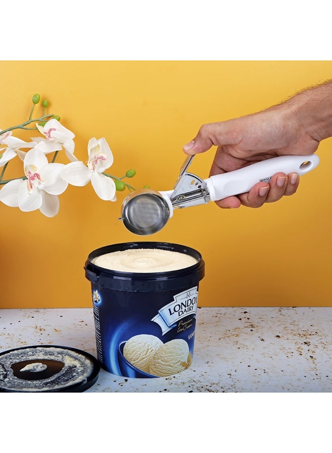 ice cream scoop stainless steel premium quality strong ABS handle 23.4x5.2 cm Silver/Marble Handle standard