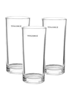 Royalford 3-Piece Glass Tumbler Set Clear 310.0ml  - Image 1
