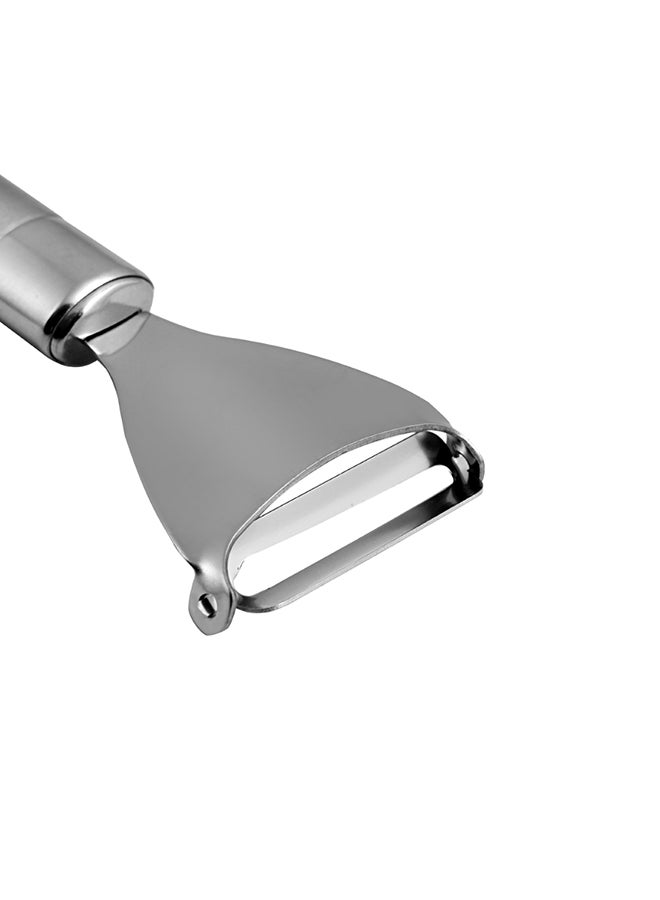 Triangle Peeler With Tube Silver