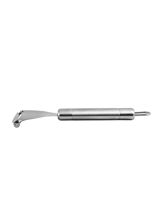 Triangle Peeler With Tube Silver