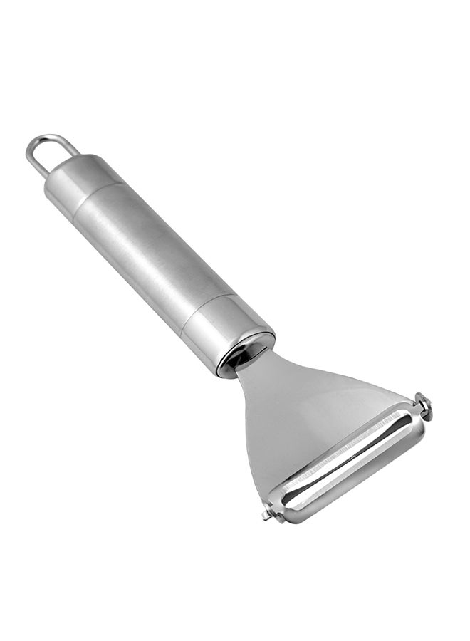 Triangle Peeler With Tube Silver