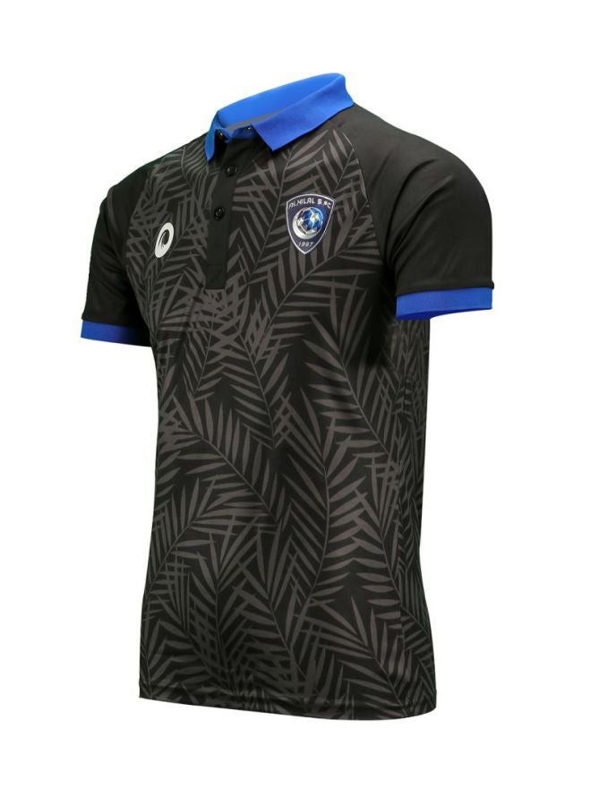 موج - تيشيرت بولو لفريق الهلال من البوليستر أسود - Image 1