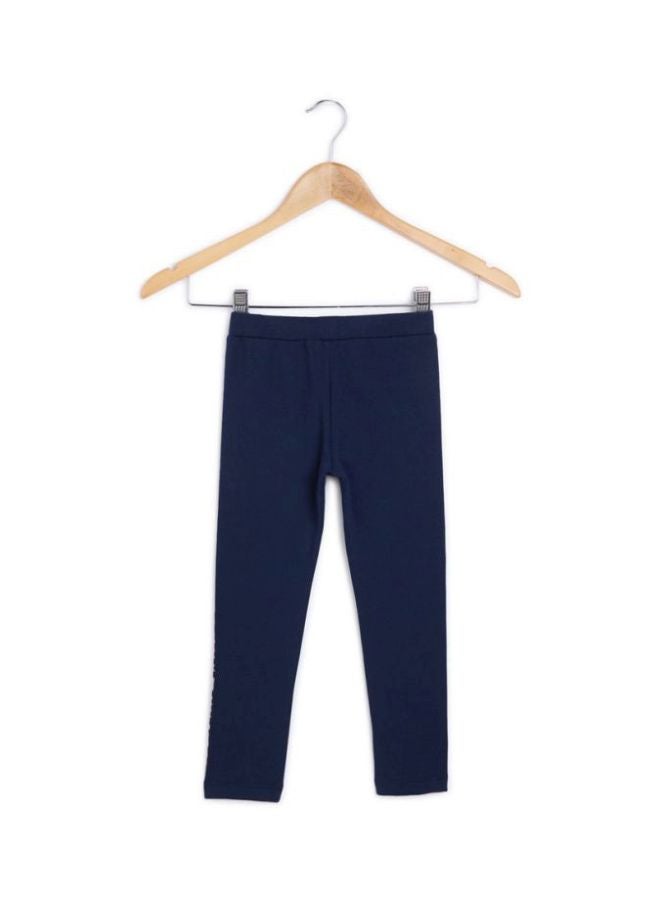TOMMY HILFIGER - Side Logo Printed Leggings Navy - Image 1