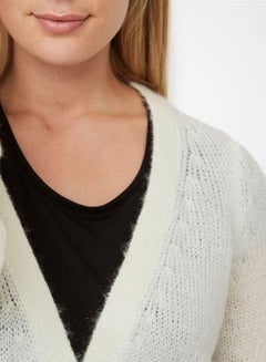VERO MODA Textured Cardigan White  - Image 4