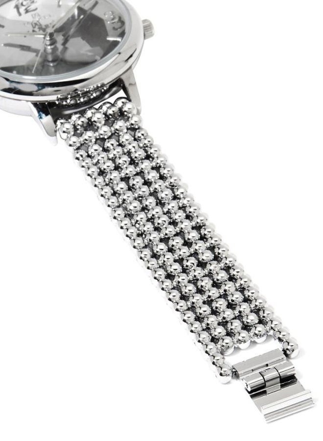 ماكسل ساعة يد بعقارب وسوار معدني طراز MX309 - قياس 32 مم - لون فضي للنساء - Image 4