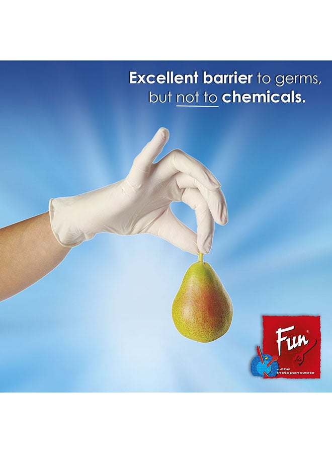 Fun Latex Powdered Disposable Gloves, 100 Count, Medium  - Image 3