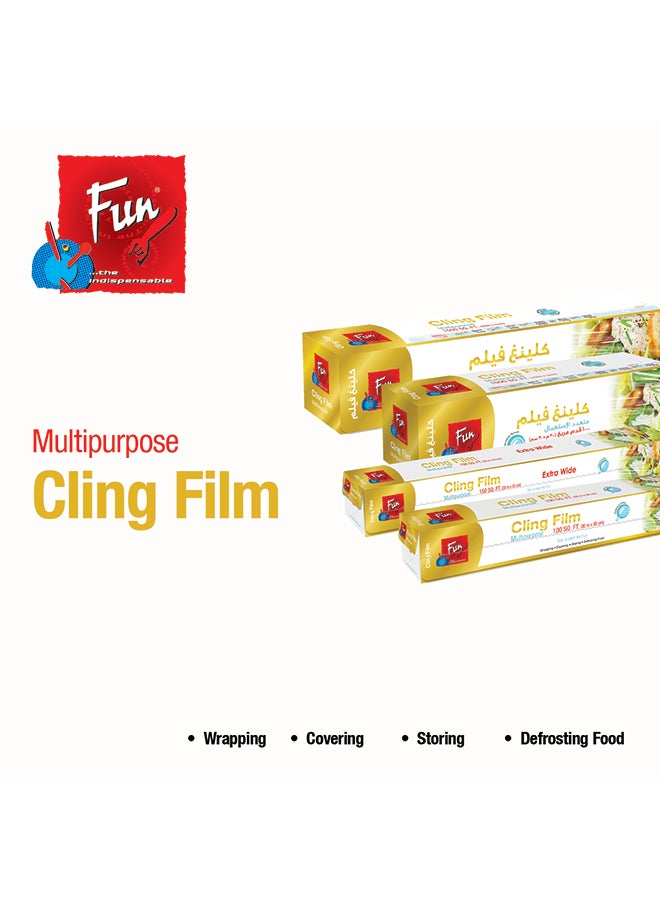 Fun Indispensable Cling Film 1000 Sq.Ft. Clear  - Image 5