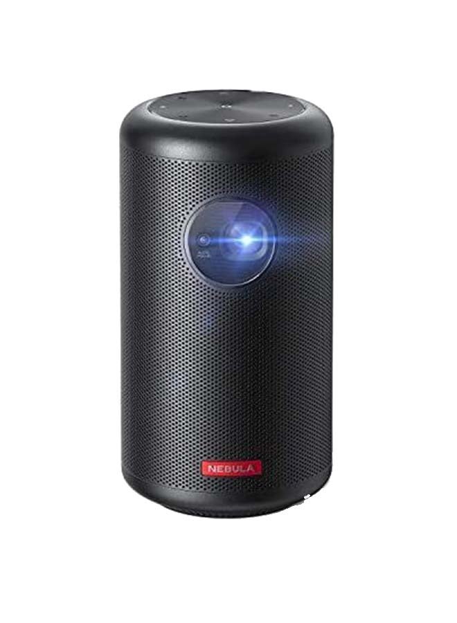 Nebula - Anker Apollo, Wi-Fi Mini Projector, 200 ANSI Lumen Portable Projector, 6W Speaker, Movie Projector, 100 Inch Picture, 4-Hour Video Playtime, Outdoor Projector-Watch Anywhere D2423 Black - Image 1