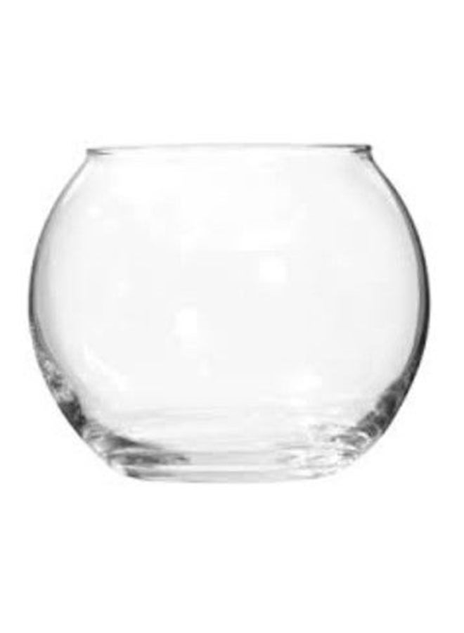 Decorative Glass Vase Clear 6x6x6.5cm - Image 1