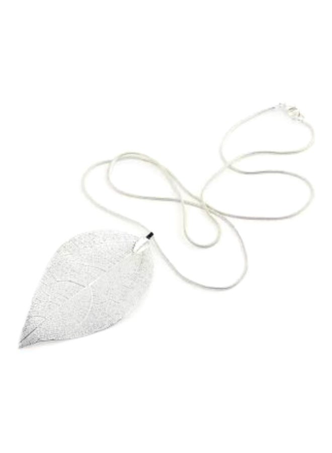 Miracle Empire - Leaf Pendant Chain Necklace - Image 1