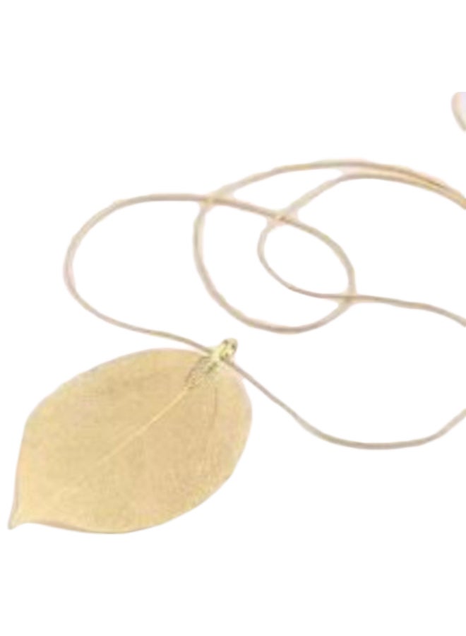 ميركال إمبراير قلادة بتصميم سلسلة بدلاية على شكل ورقة شجر