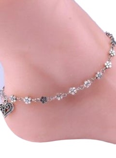 Daisy Flower Detail Anklet
