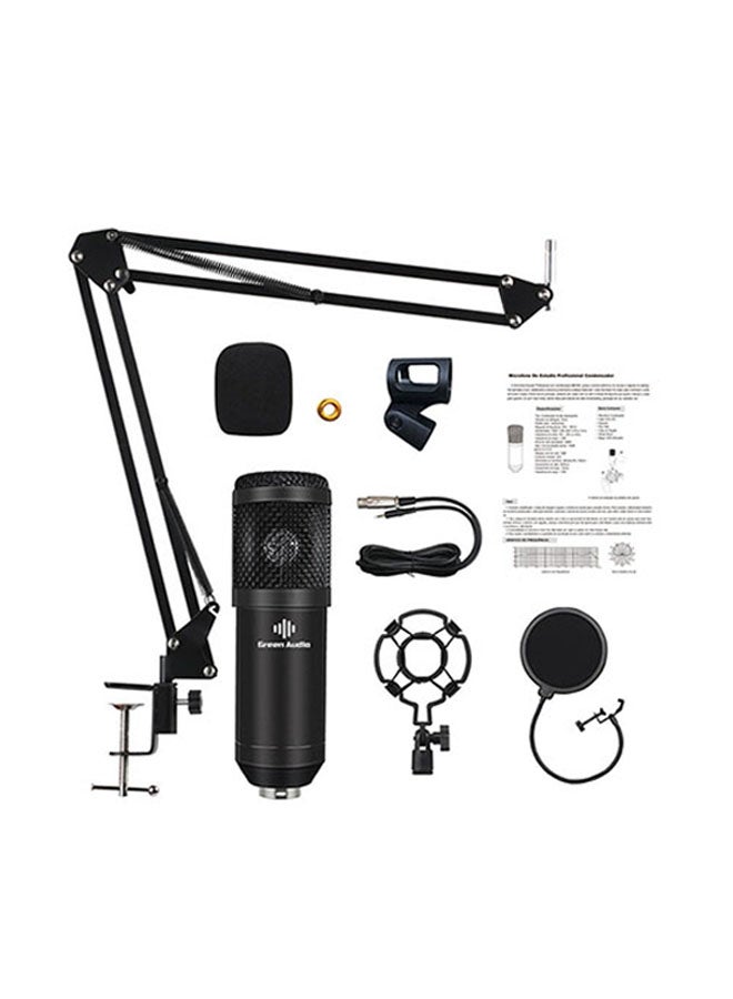 5-Piece Studio Recording Condenser Microphone Kit Black - Image 1