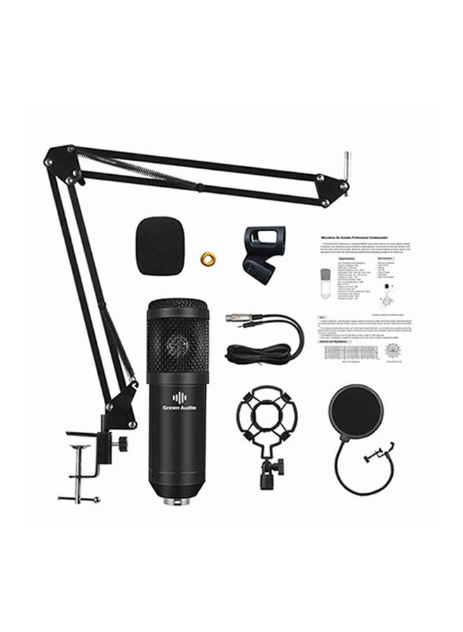 5-Piece Studio Recording Condenser Microphone Kit Black - Image 5