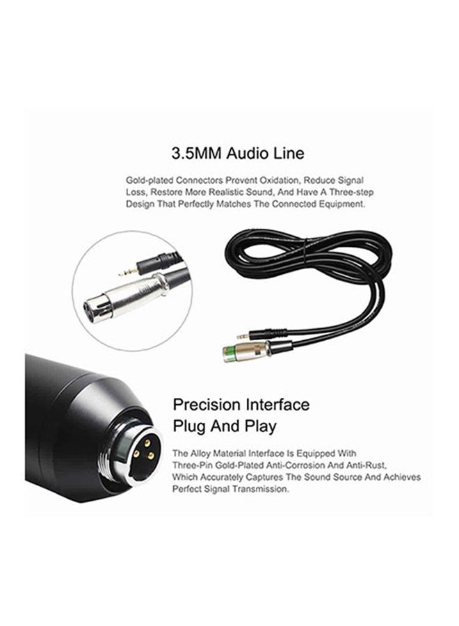 5-Piece Studio Recording Condenser Microphone Kit Black/Silver - Image 2