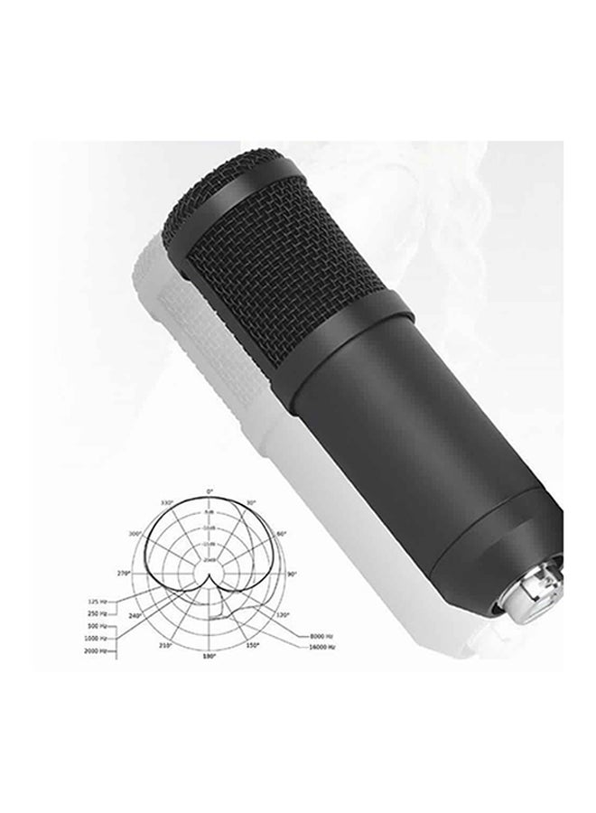 طقم ميكروفون مكثف للتسجيل في الأستوديو مكون من 5 قطع أسود - Image 5