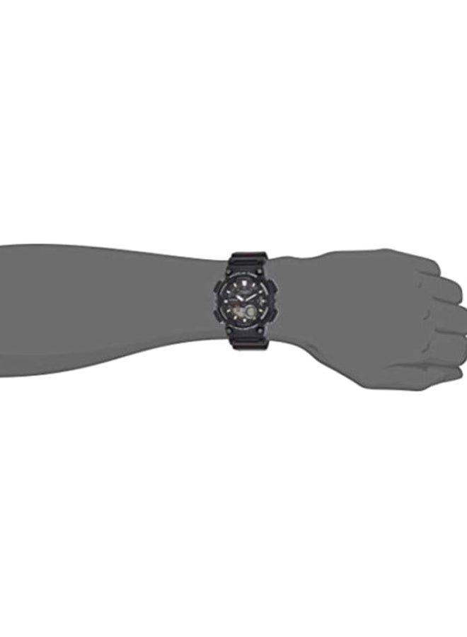 كاسيو ساعة يد شبابية بعقارب ورقمية طراز AEQ-110W-1AVDF( 207) - مقاس 47 مم - لون أسود للرجال - Image 4