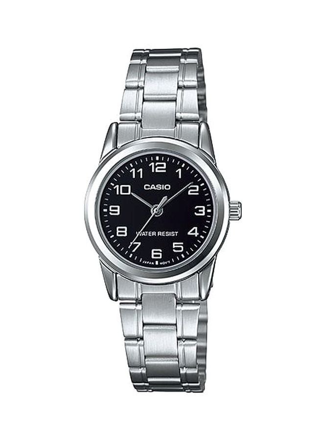 CASIO Women's Water Resistant Analog Watch LTP-V001D-1BUDF - 25 mm - Silver - Image 1