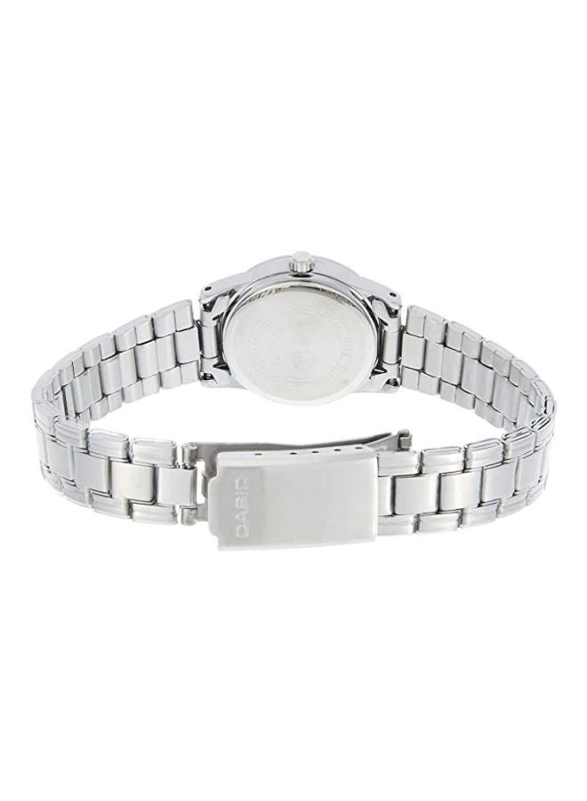 CASIO Women's Water Resistant Analog Watch LTP-V001D-1BUDF - 25 mm - Silver - Image 2