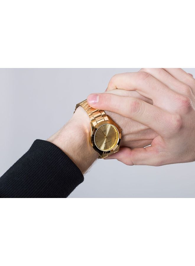 CASIO Men's Water Resistant Analog Watch MTP-1128N-9ARDF - 36 mm - Gold - Image 4