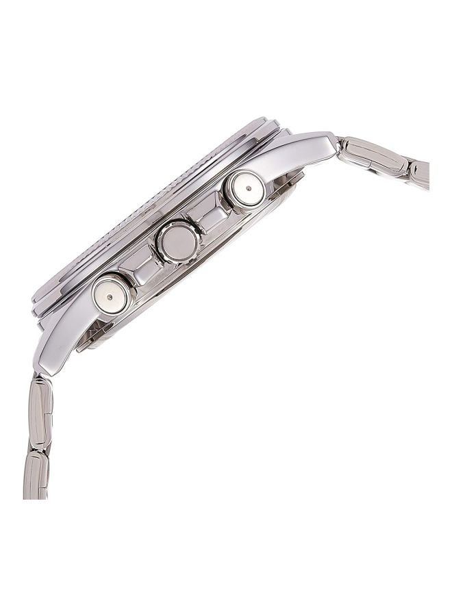 كاسيو ساعة يد إنتايسر بعقارب طراز MTP-1375D-7A2VDF - 49 مم - فضي للرجال - Image 3