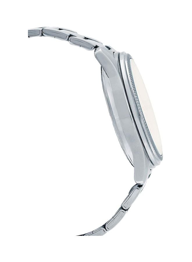 كاسيو ساعة يد إنتايسر بعقارب طراز MTP-1375D-7A2VDF - 49 مم - فضي للرجال - Image 4