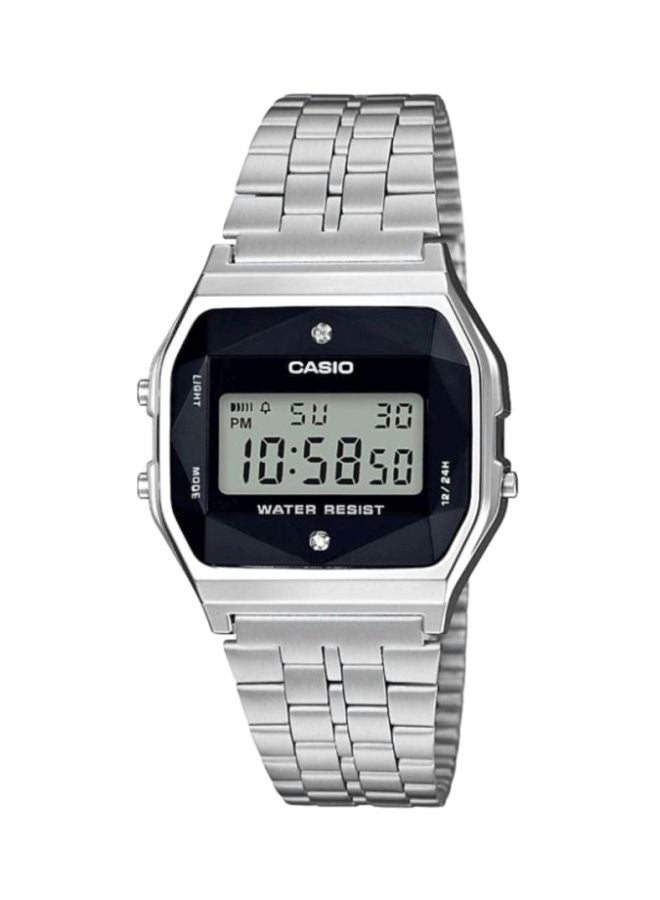 كاسيو ساعة يد رقمية للشباب طراز A159WAD-1DF مقاس 33 مم - لون فضي - Image 1