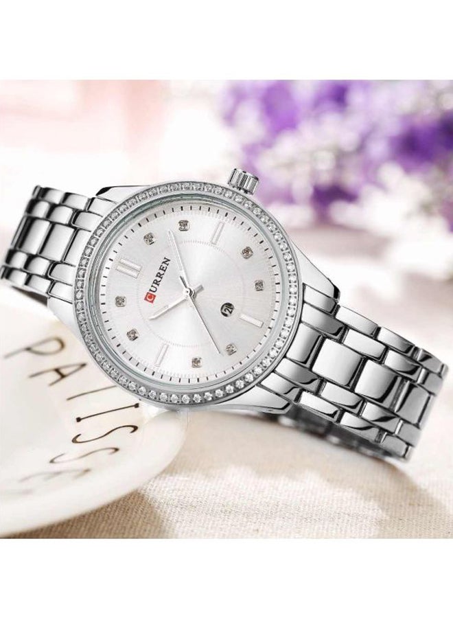 CURREN - girls Stainless Steel Analog Watch C9010L-1 - 37 mm - Silver - Image 1