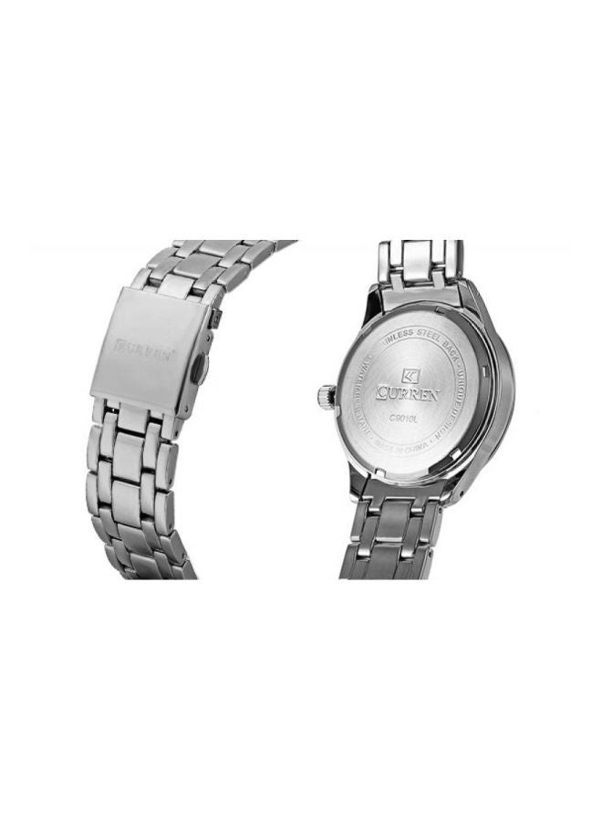 CURREN - girls Stainless Steel Analog Watch C9010L-1 - 37 mm - Silver - Image 1