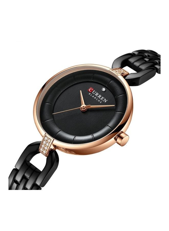 CURREN - Women's Stainless Steel Analog Watch 9052 - 32 mm - Black - Image 1
