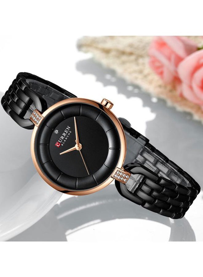 CURREN - Women's Stainless Steel Analog Watch 9052 - 32 mm - Black - Image 1