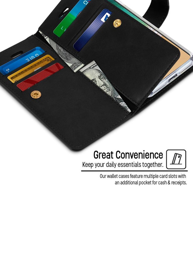 GOOSPERY Leather Protective Case Cover For iPhone X/XS Black  - Image 3