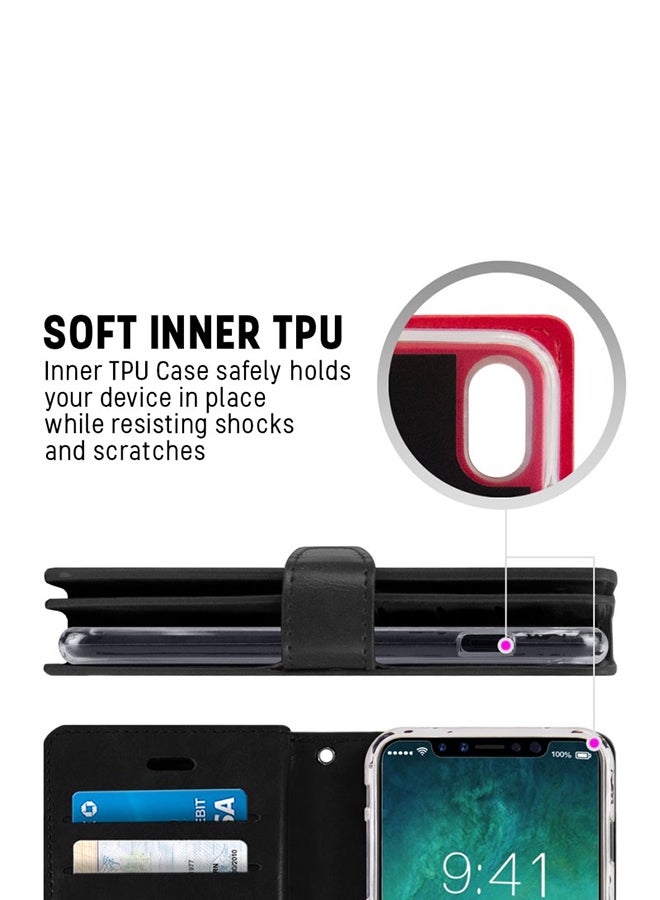 GOOSPERY Leather Protective Case Cover For iPhone X/XS Black  - Image 5