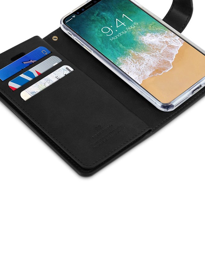 GOOSPERY Leather Protective Case Cover For iPhone X/XS Black  - Image 2