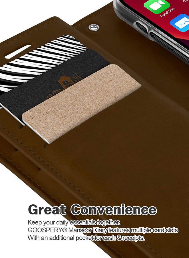 GOOSPERY Leather Protective Case Cover For iPhone 11 Brown  - Image 2