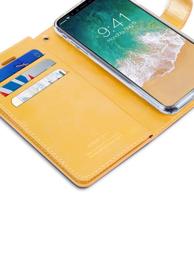 GOOSPERY Leather Protective Case Cover For iPhone 11 Gold  - Image 2
