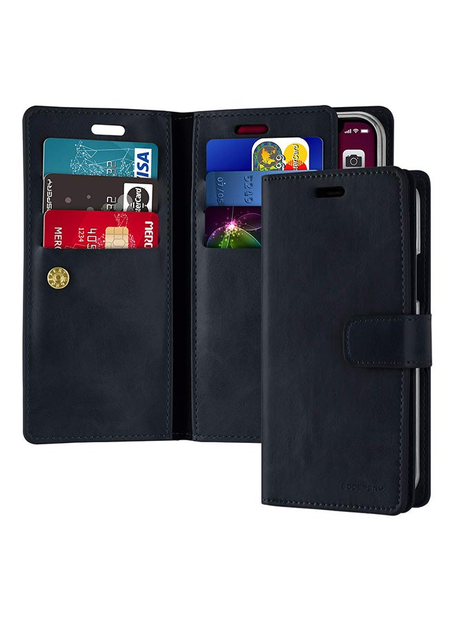 GOOSPERY Leather Protective Case Cover For iPhone 11 Pro Navy - Image 1