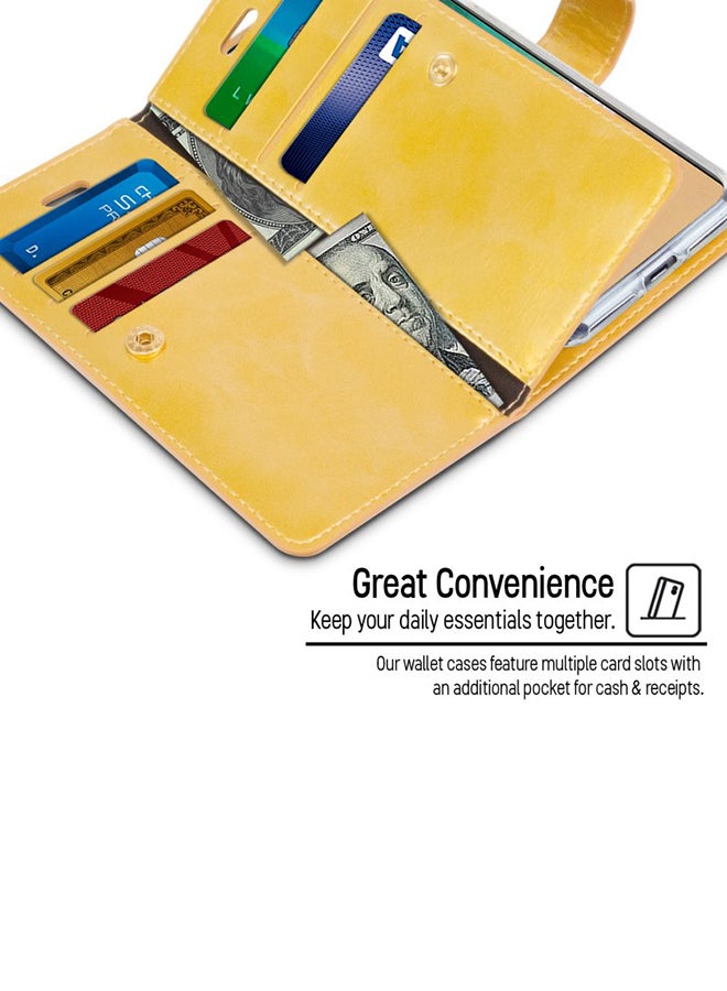 GOOSPERY - Leather Protective Case Cover For iPhone 11 Pro Max Gold - Image 1