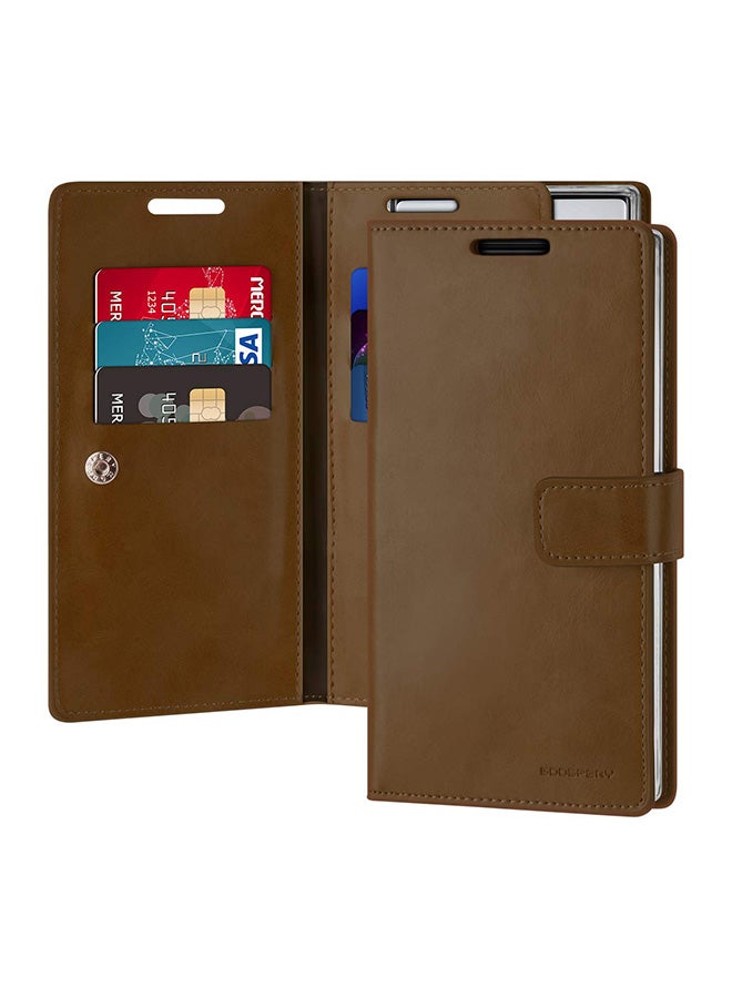 GOOSPERY Leather Protective Case Cover For Samsung Galaxy Note 10 Brown  - Image 1