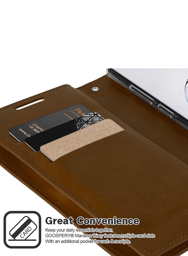GOOSPERY Leather Protective Case Cover For Samsung Galaxy Note 10 Brown  - Image 2