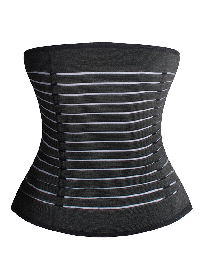 Joychic - Hook Closure Slimming Corset Black - Image 1