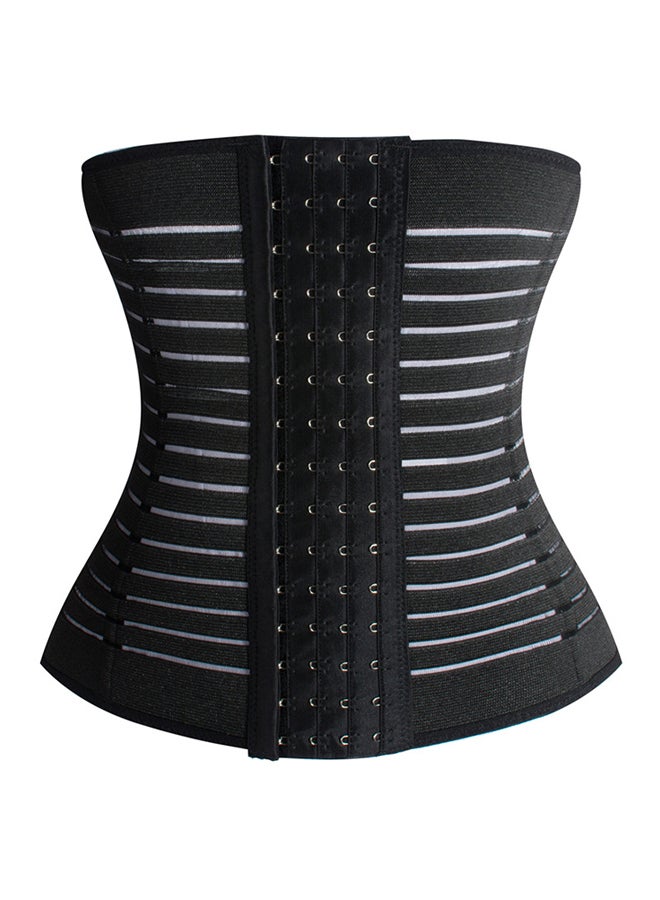 Joychic - Hook Closure Slimming Corset Black - Image 1