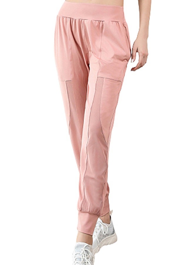 Joychic - Solid Sports Joggers Pink - Image 1