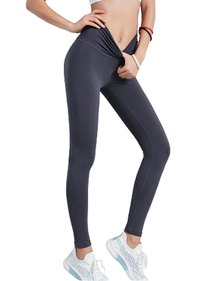 جوي شيك بنطال ضيق بخصر عال رمادي - Image 4