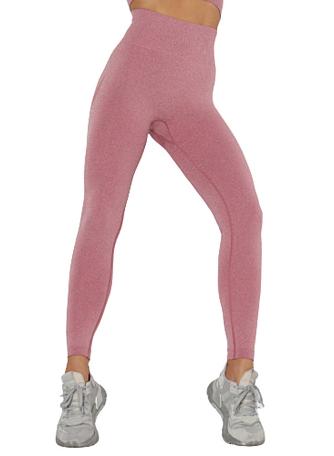 جوي شيك ليقنز سادة وردي - Image 3