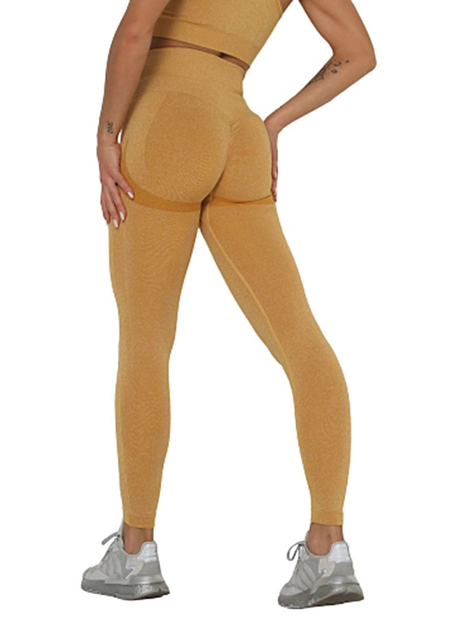 Joychic Solid Leggings Yellow - Image 2